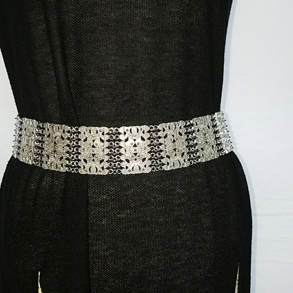 Accessories - Marcasite Style chain link belt / vintage